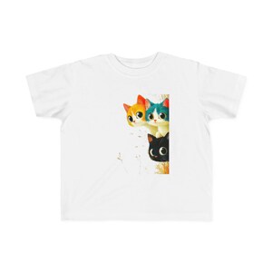 Cute Cat Toddler Tee | Adorable Kitty Shirt | Fun Kids T-Shirt | Gift for Animal Lovers | Playful Toddler Apparel