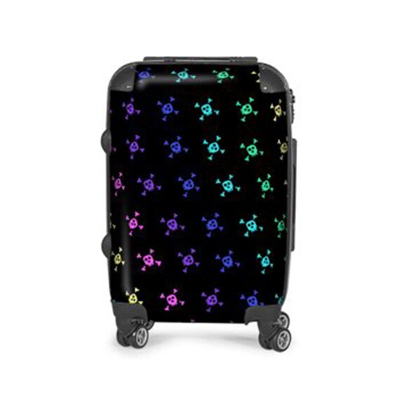 skull luggage