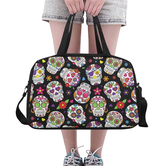 skull gym bag