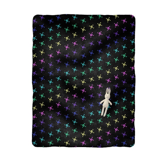 skull baby blanket