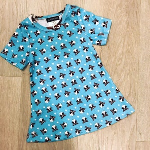 Alternatots Girls Space and Rockets Dress with Long Sleeves