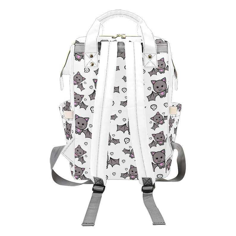 Baby Diaper Nappy Changing Backpack Bag White Cute Bat White