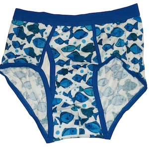Slip da uomo con stampa/cartoni animati/elastico in vita colorato, taglie S, M, L - Mutandine ABDL, slip bianchi con stampe