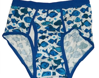 Men's Pattern / Cartoon / Colored Waistband Adult Briefs Underwear S, M, L - ABDL Undies Tighty Whities with Prints