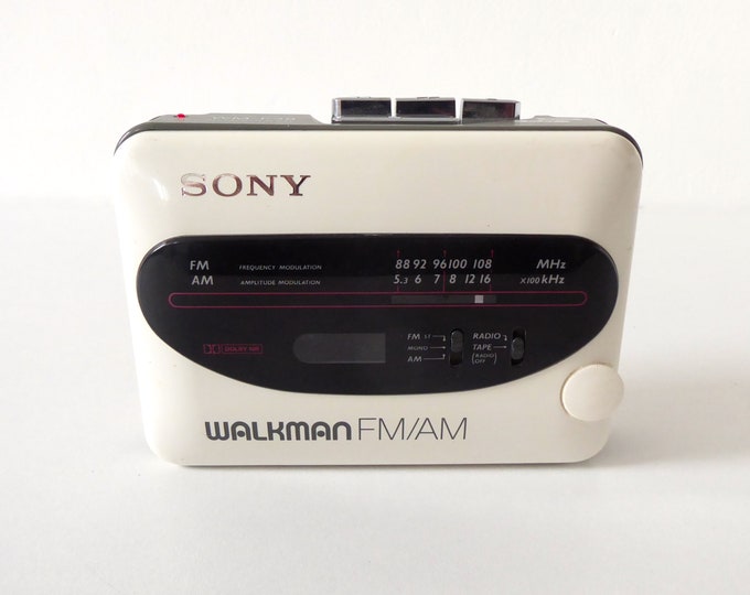 Sony Walkman Fm/am WM-F38 Portable Stereo Cassette Player in White ...