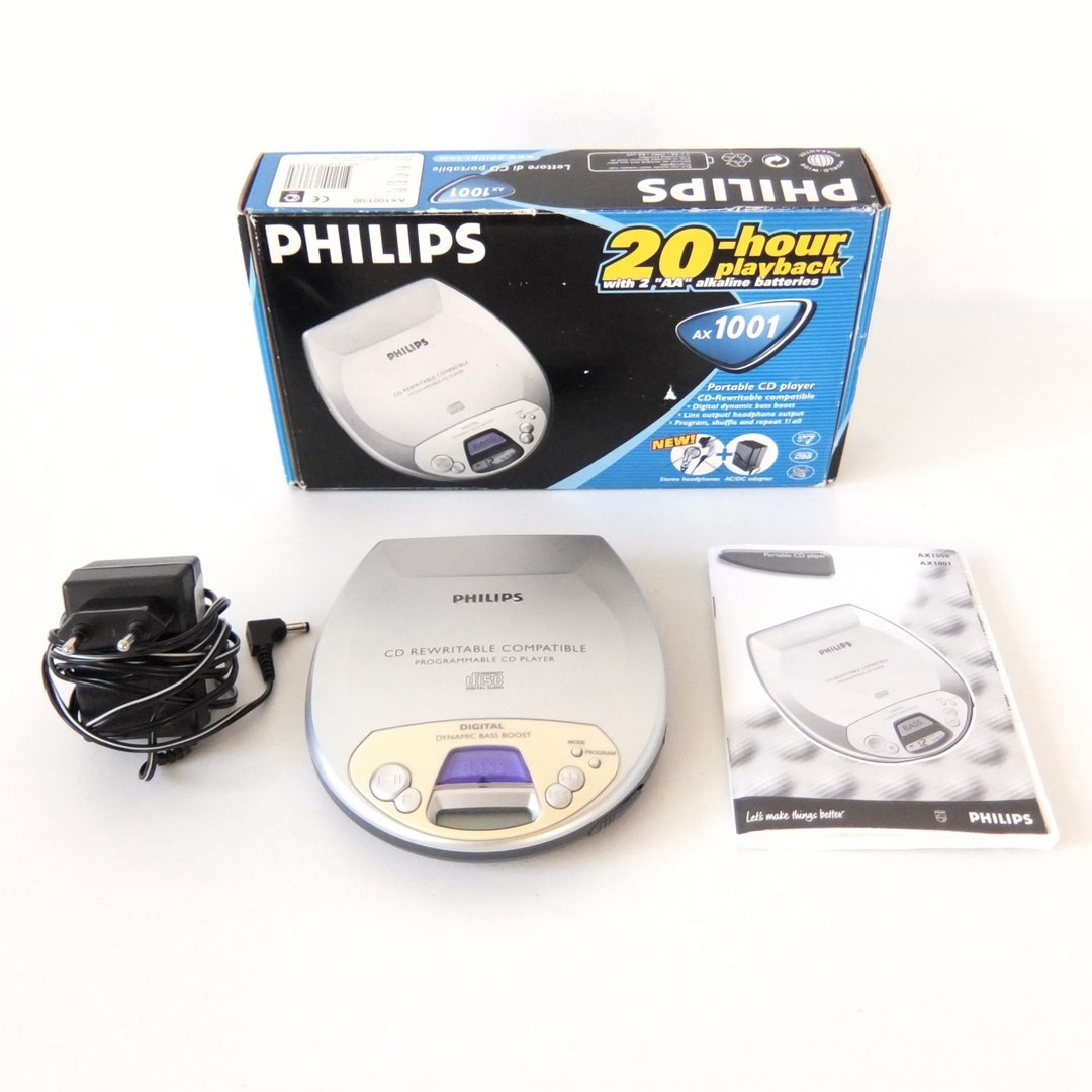 Reproductor de CD portátil Philips con caja original, Discman CD Walkman -   España