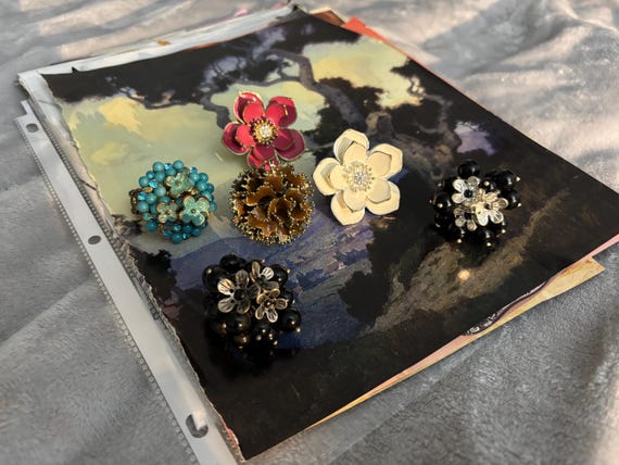 Vintage Robert Allison statement stretch ring, HU… - image 3