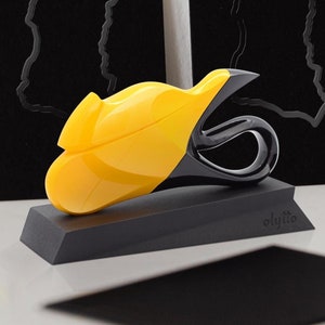 Isle of Man TT, Motorcycle Statuette, Yellow Arrow , Motorbike Sculpture, Limited Edition, Road Racing, Motorbike Gift.