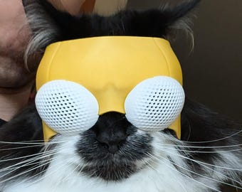 Invincible Cat Mask | Pet Superhero Cosplay | Expedited Shipping Available