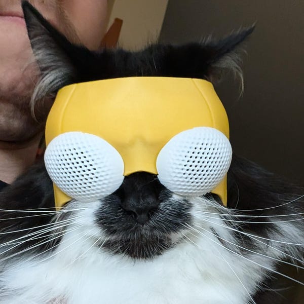 Invincible Cat Mask | Pet Superhero Cosplay | Expedited Shipping Available