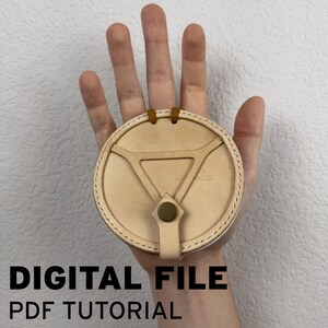 Palm Quire Leathercrafting Pattern and Guide -  based on WHA Anime
