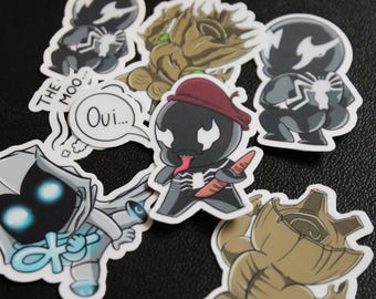 Marvel Rivals Chibi Stickers (Water Resistant + UV Protection)