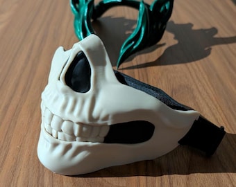 Death Face Mask | MCU Rio Lady Death Cosplay | Half-Skull Skeleton | Adjustable Strap | Agatha All Along