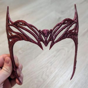 Wanda Maximoff Scarlet Witch Crown Tiara Replica | Multiverse of Madness Cosplay | Wandavision Costume