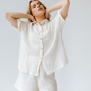 Muslin Summer Set from Short and T-Shirt, 100% Cotton