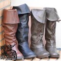 Viking Medieval Boots: Faux Leather Renaissance Faire Cosplay Footwear product logo