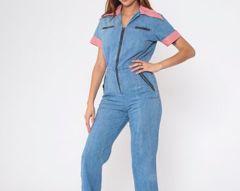 Tシャツ・カットソー VINTAGE RETRO JUMPSUIT 3COL Multicolor 1970s Hippie Floral Halter Jumpsuit | Retro Stage