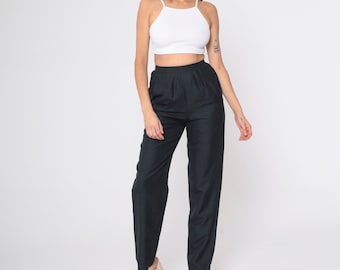 Deadstock Vintage 1980s Pleat-front Trousers (XS-L) - Vintage Wide