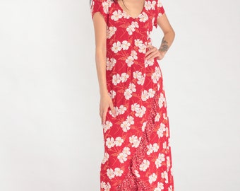 strapless open back dress The Short Sleeve Ballet Dress in Poppy Floral