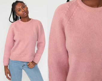 pink woolen jumper