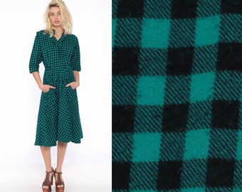 Ariene Dress in Lumberjack Beaver Fabric