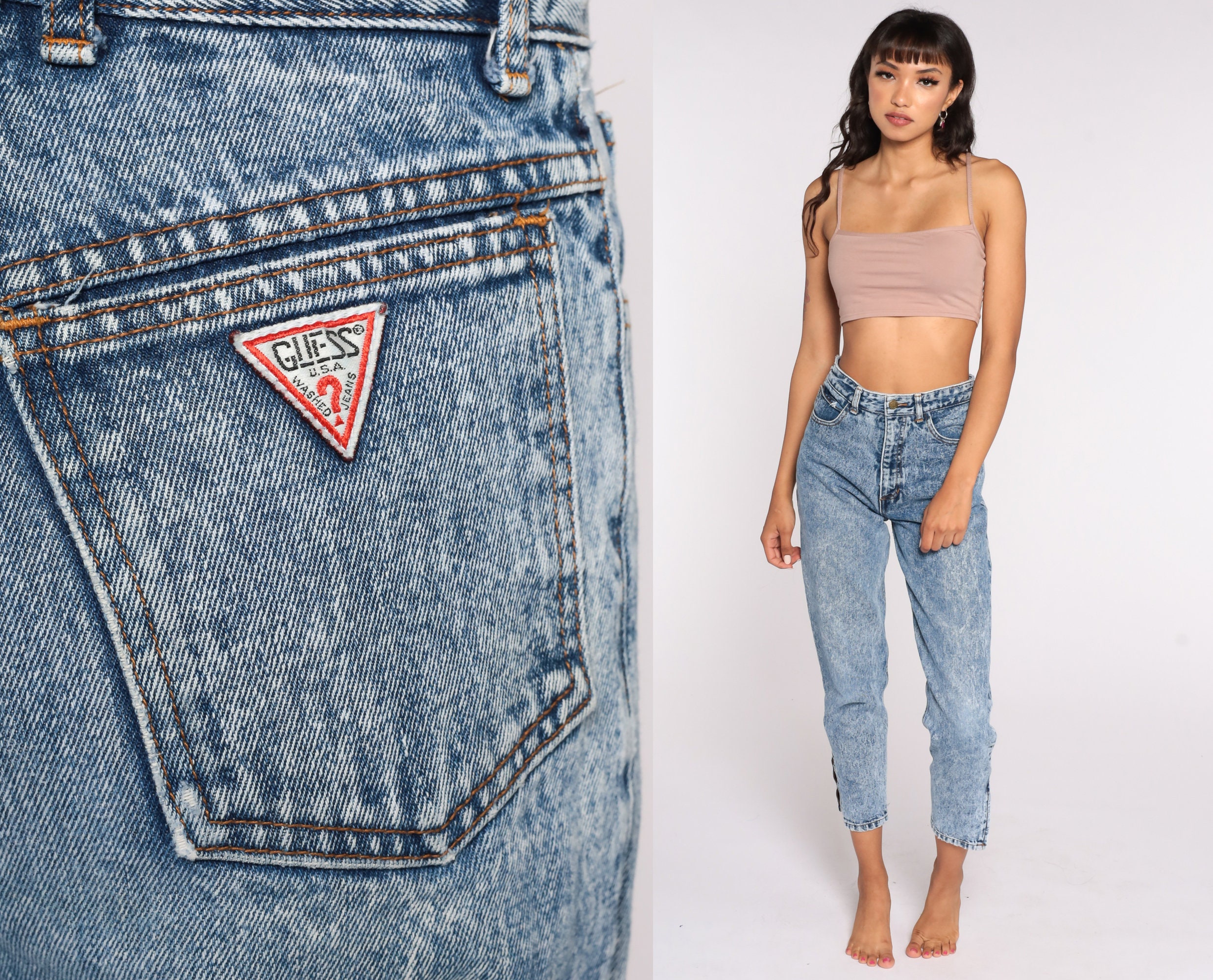 Guess clearance stonewashed jeans