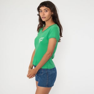 Mackinac Island Tshirt Graphic Tee Shirt Green 80s Tshirt Kelly Green Vintage 70s Retro T Shirt Travel 1980s Medium image 4
