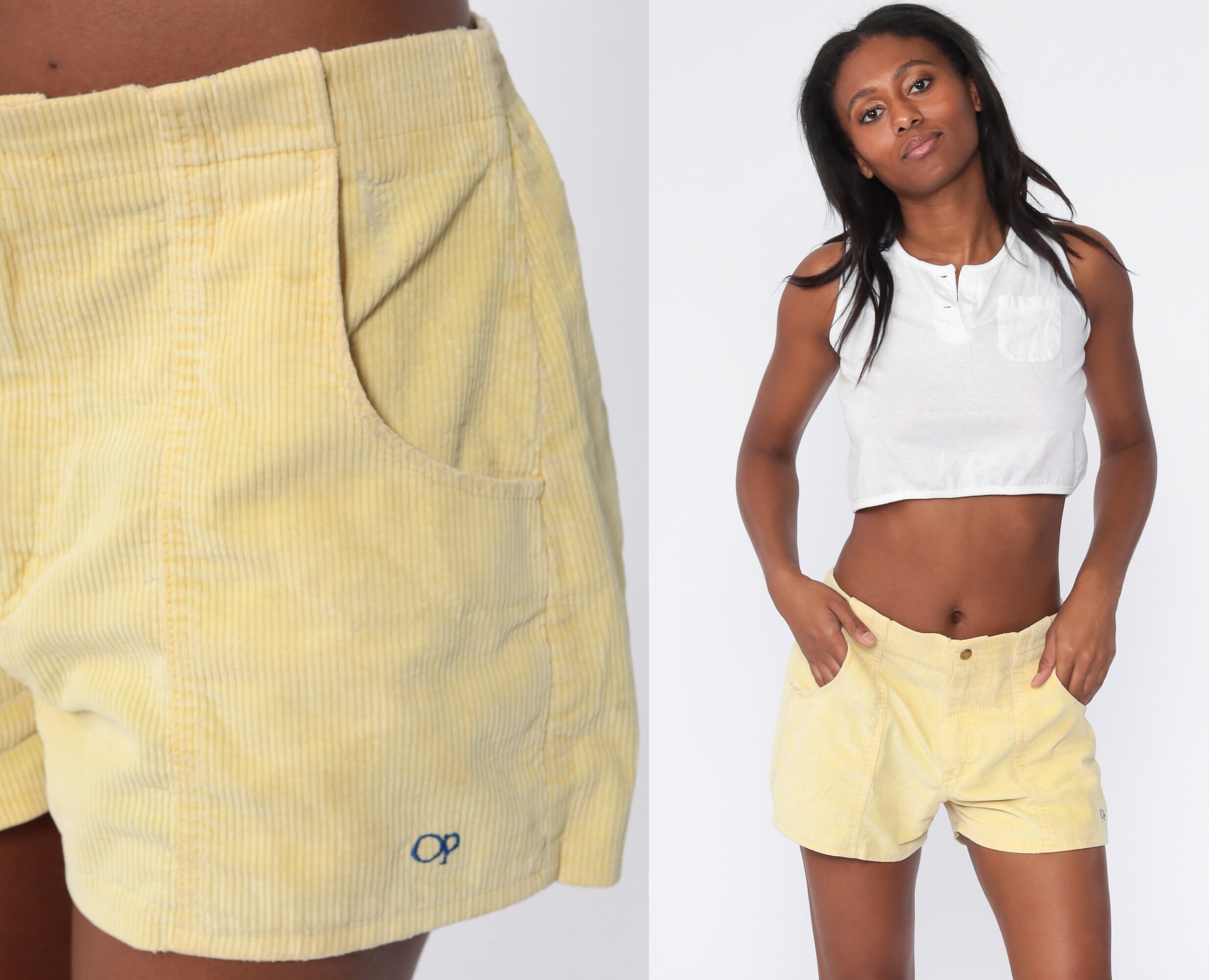 Ocean Pacific Corduroy Shorts 70s Retro 