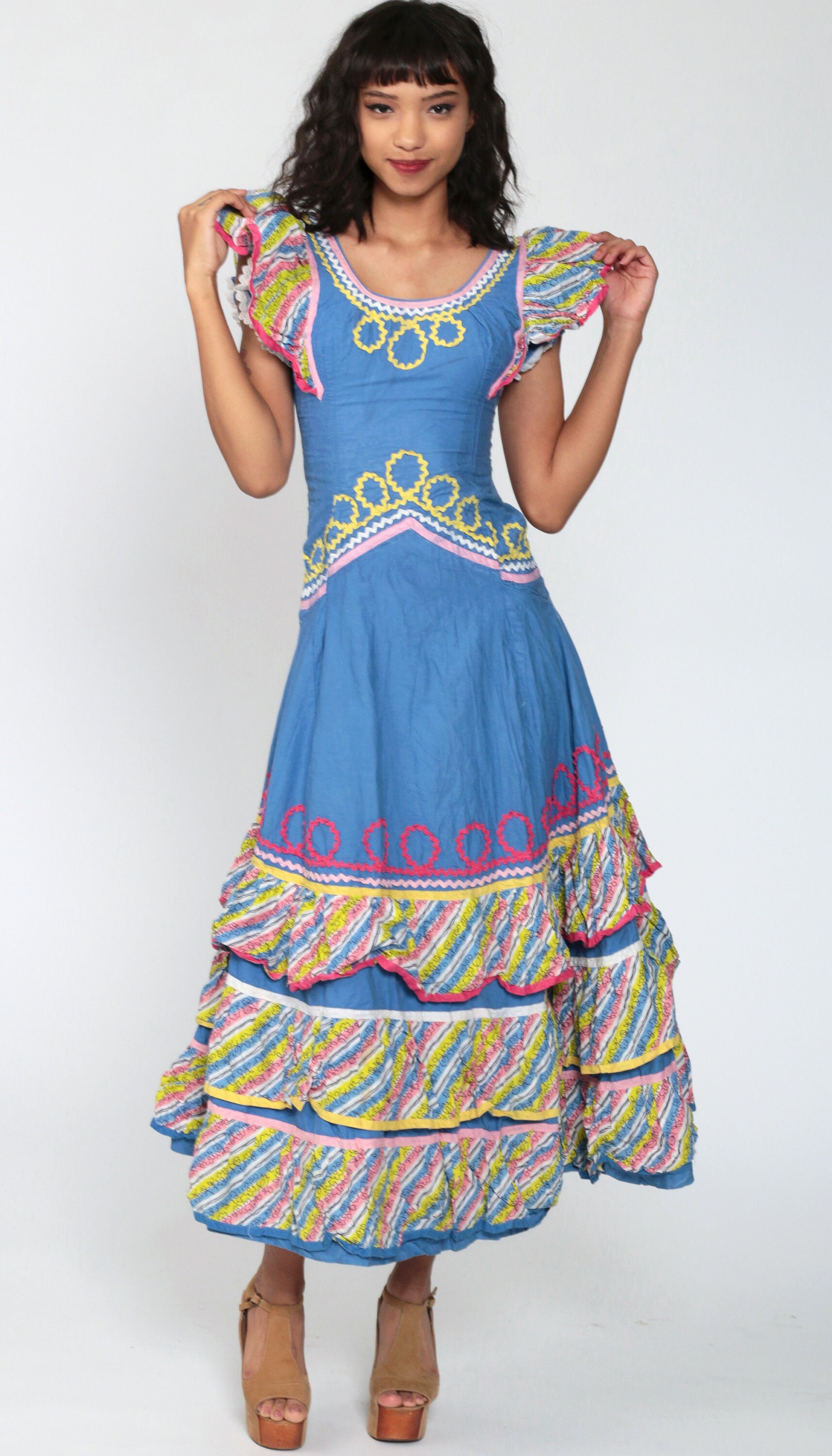 spanish ruffle dress