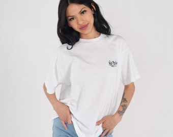 NO FEAR 90sビンテージ 両面プリントロンT USA製 白 XL 90's NO FEAR 