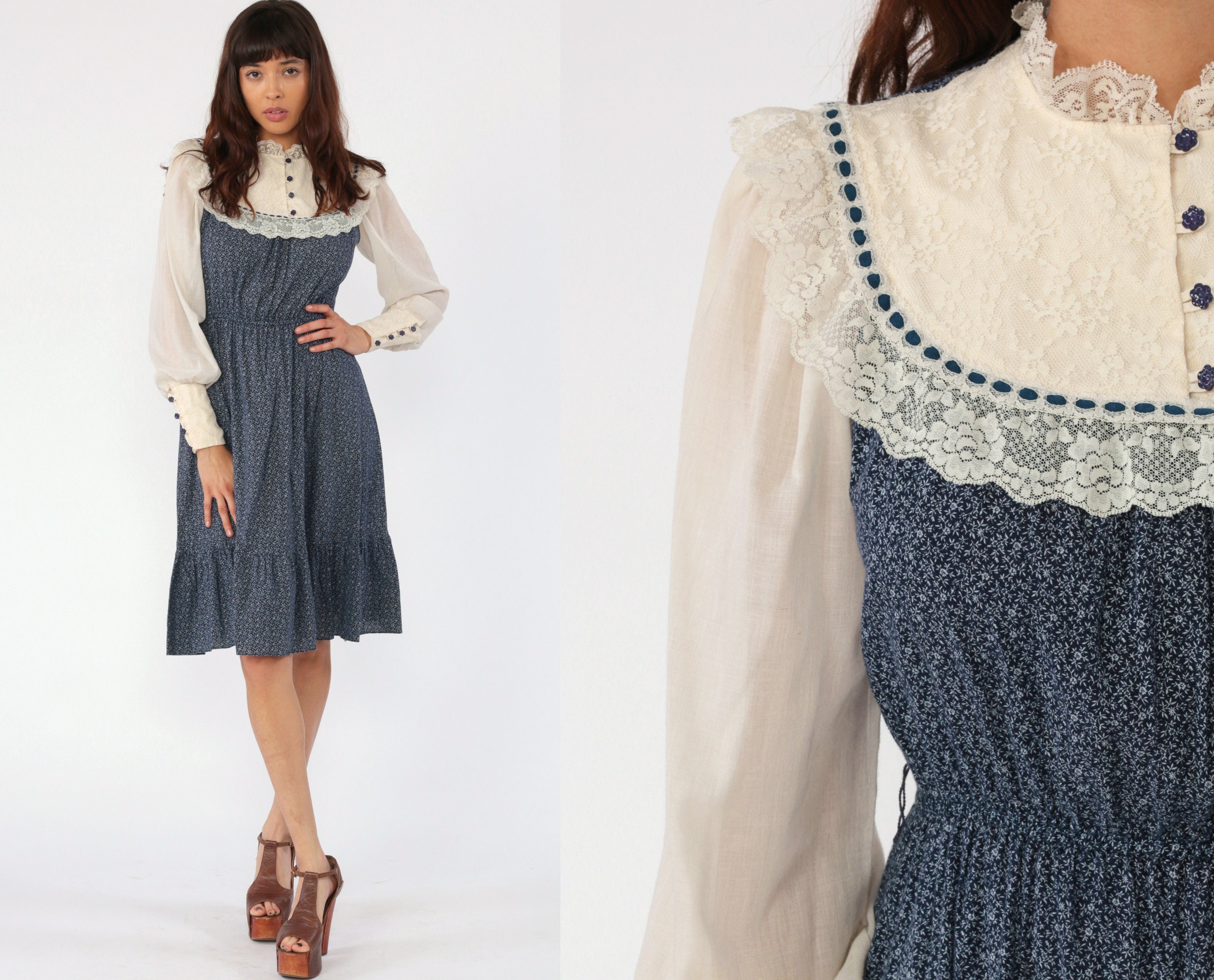 70s prairie dress