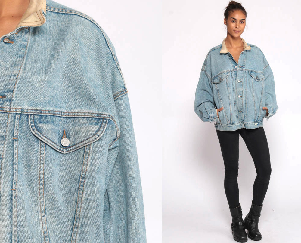 guess oversized denim jacket