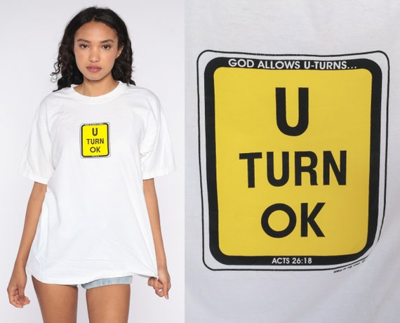 God Allows U Turns Shirt Funny Christian T Shirt … - image 1