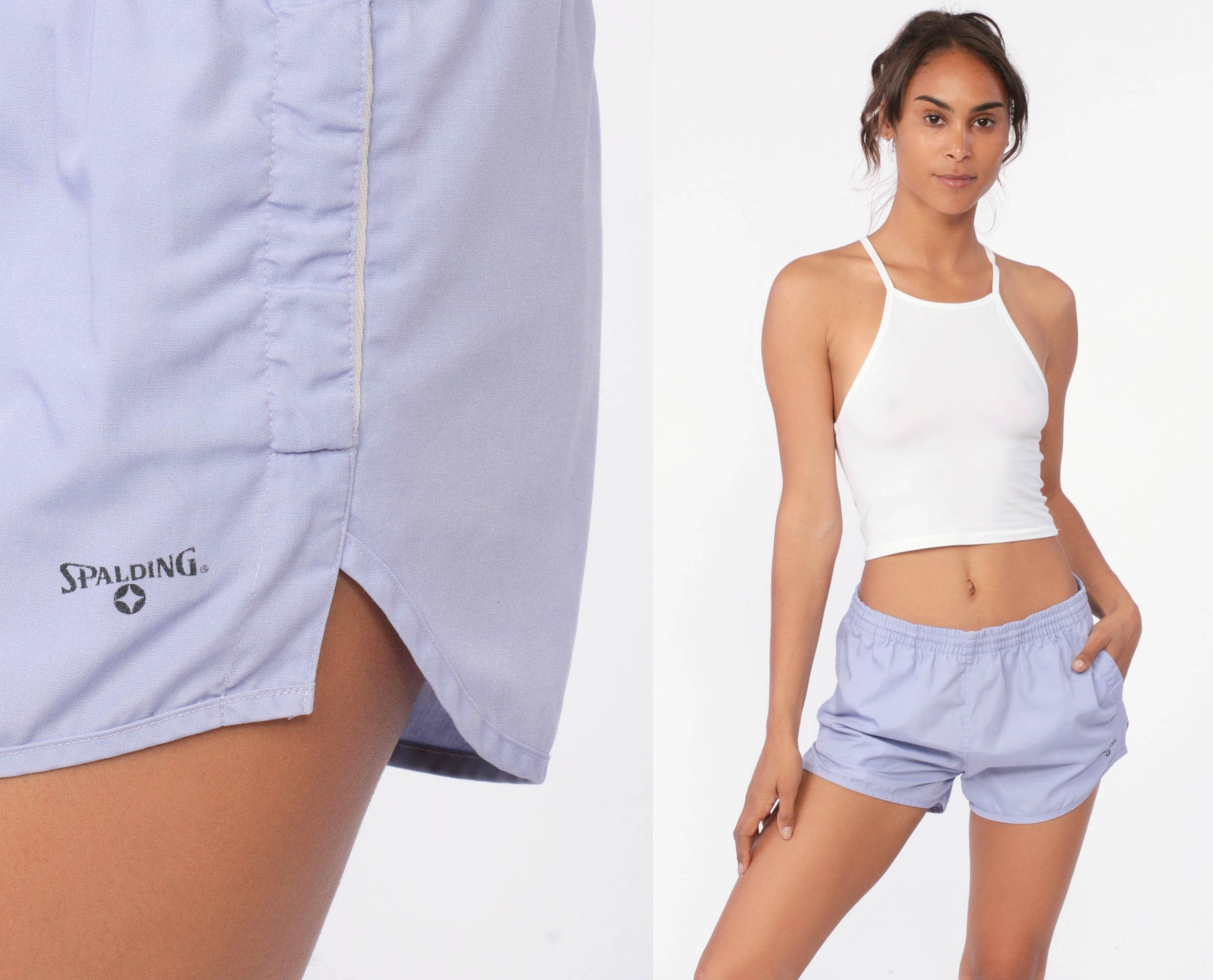 lavender running shorts
