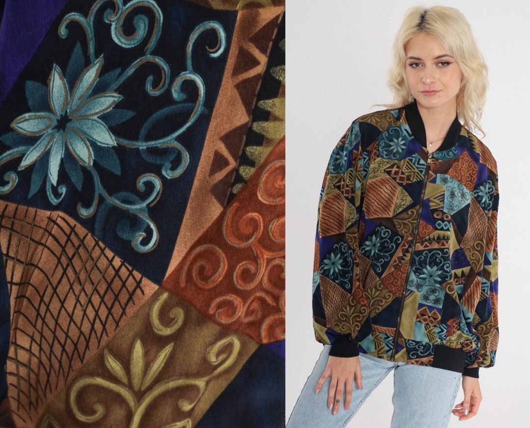 Hippie Floral Men's Bomber Jacket