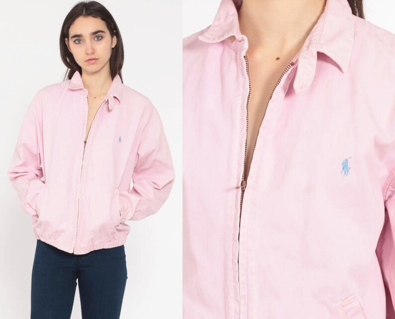 Pink Ralph Lauren Jacket 90s Baby Pink 