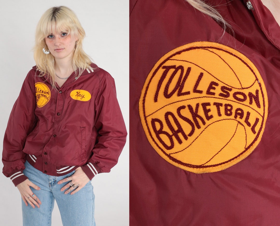 Basketball Varsity Jacket 80s Tolleson Arizona Wolverines Letterman