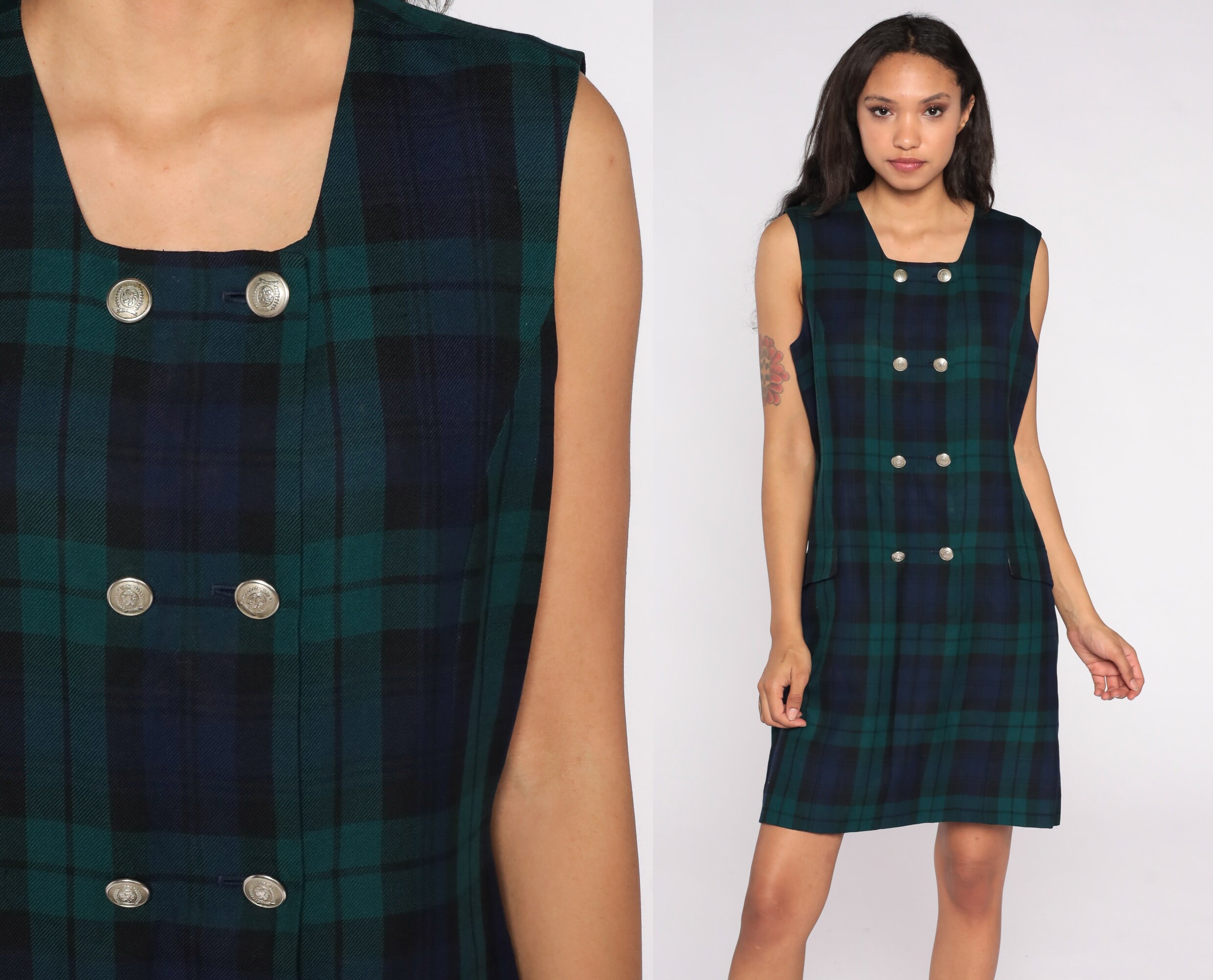 Tommy Hilfiger Jumper Dress 80s Wool 