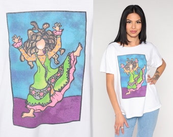 Suzy Toronto Shirt années 90 Elle qui a une grande attitude T Shirt vintage Art Tshirt Folk Art Tshirt Artiste Chemise Auteur littéraire Grand L