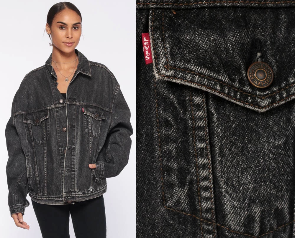 black levis denim jacket womens