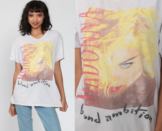 1990 Madonna Shirt -- Vintage Blond Ambition Tshir