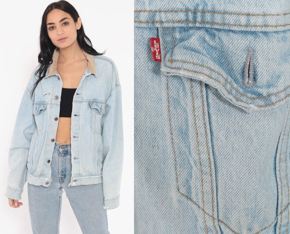 levis denim jacket corduroy collar