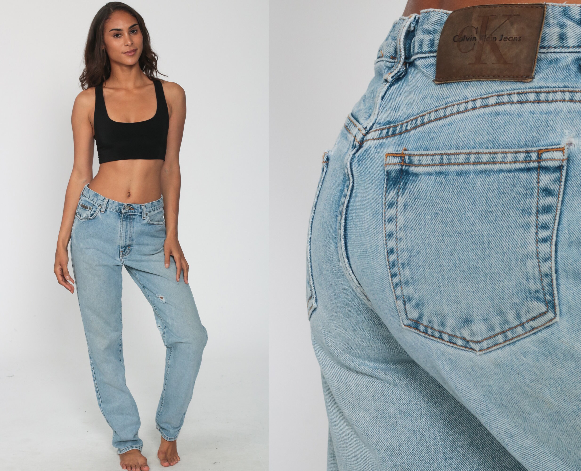 ck mom jeans