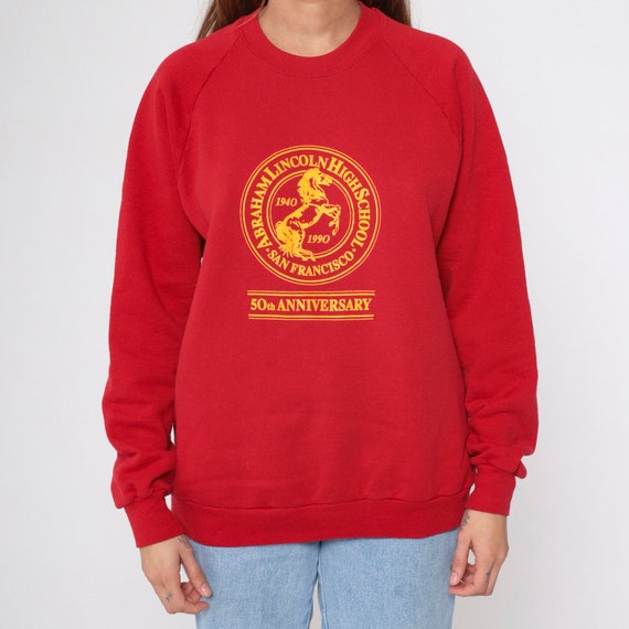 Abraham Lincoln High School Sweatshirt 1990 50th … - image 9