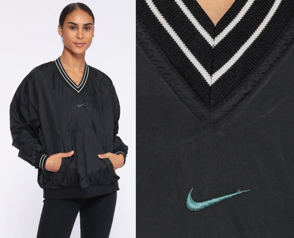 nike v neck pullover windbreaker