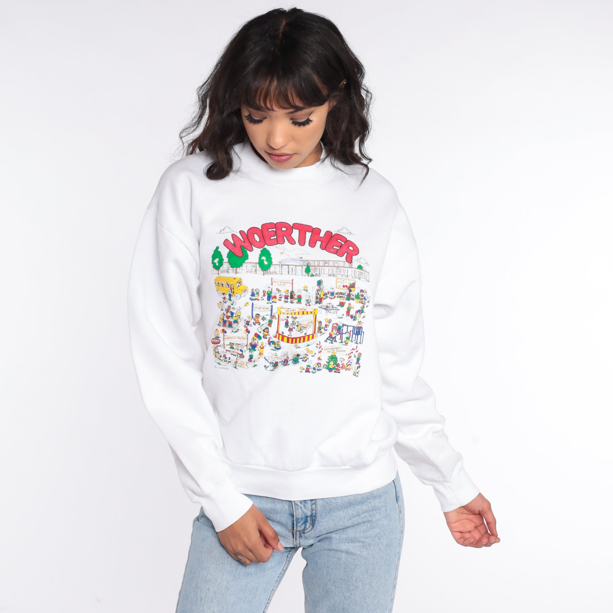 Woerther Elementary School Sweatshirt 80s Ballwin Missouri Shirt