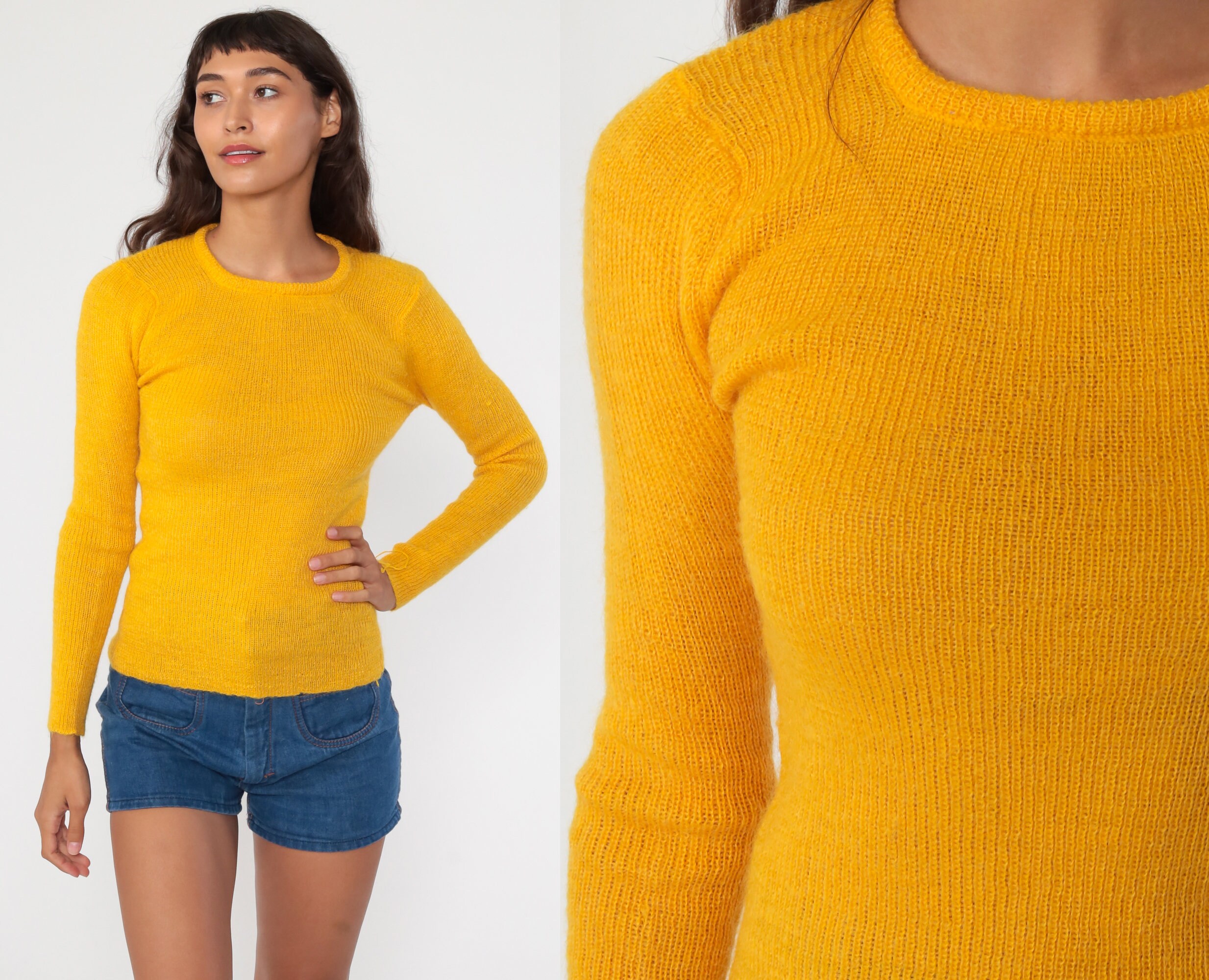 Light Yellow Sweater - Etsy