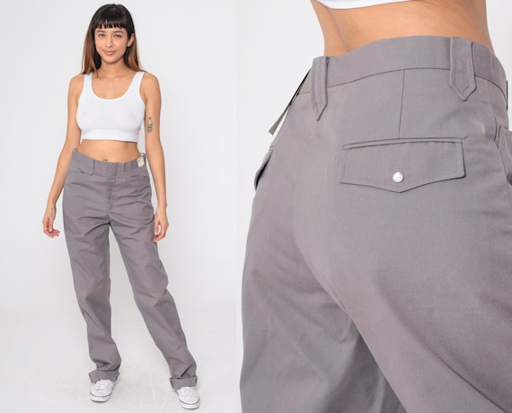 70s Western Wear Slacks Mesquite by Niver Grey Ranger Straight Leg