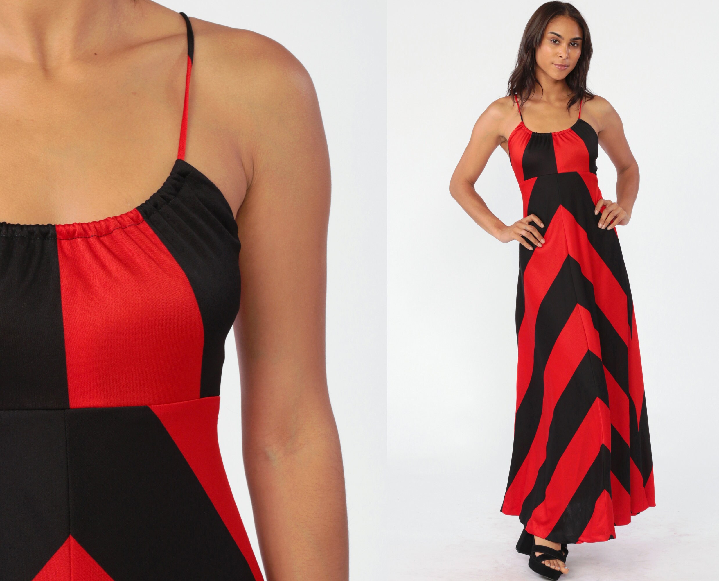 red and black sundress