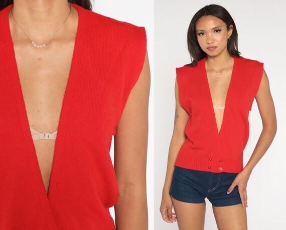 deep v neck plunge top